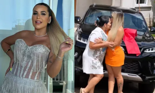 
				
					Deolane Bezerra presenteia mãe com carro de luxo: 'Sonho'
				
				