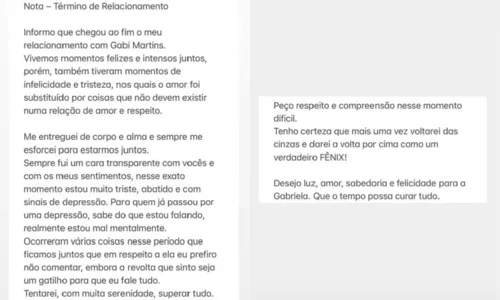 
				
					Gamer termina namoro com Gabi Martins e é bloqueado por ex-BBB
				
				