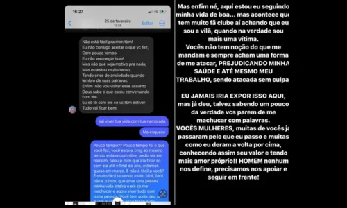 
				
					Blogueira expõe relacionamento com namorado de Sthe Matos
				
				