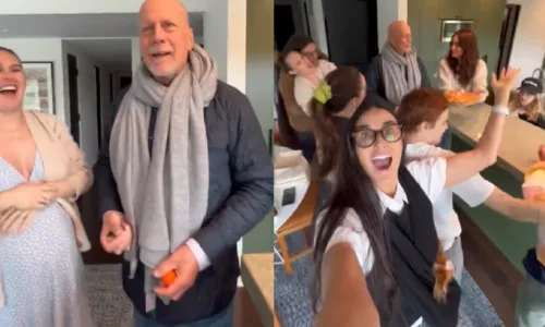 
				
					Demi Moore emociona web em aniversário de Bruce Willis; assista
				
				