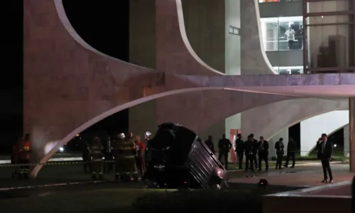 
				
					Carro cai em espelho de água do Palácio do Planalto
				
				