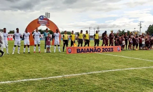 
				
					Em jogo acirrado, Jacuipense e Bahia empatam pela final do Baianão
				
				