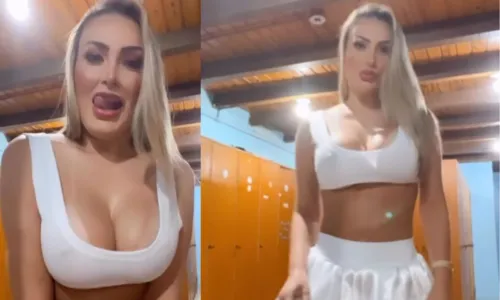 
				
					Andressa Urach posta vídeo sensual e recebe críticas: 'Tão triste'
				
				