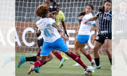 
				
					Após ser goleado por 5 a 1, Bahia é rebaixado no Brasileiro Feminino
				
				