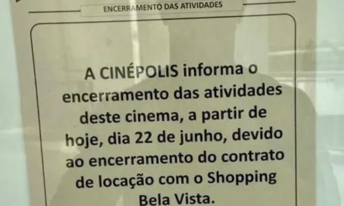 Comunicado da Rede Cinépolis (Foto Reprodução/Internet)