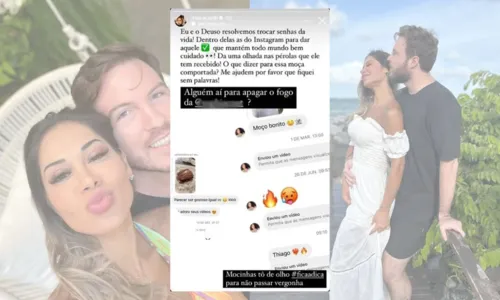 
				
					Internauta denuncia ameaças após dar em cima de noivo de Maíra Cardi
				
				