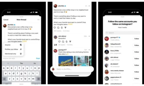 
				
					Threads: dona do Instagram vai lançar app para competir com Twitter
				
				