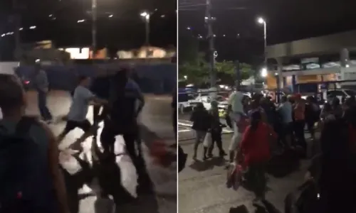 
				
					Vídeo: atraso na saída do ferry provoca confusão em Salvador
				
				