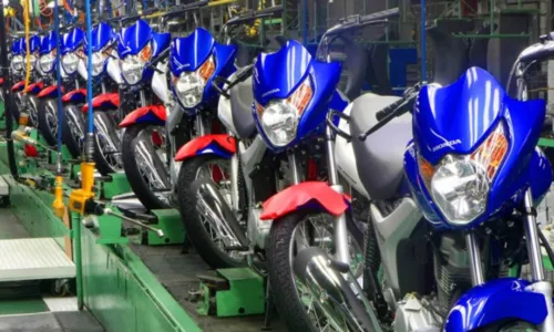 
				
					Produção de motocicletas apresenta alta de 21,4% no trimestre
				
				