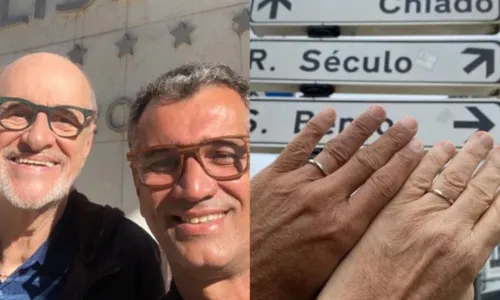 
				
					Destino Portugal: Marcos Caruso faz viagem romântica com marido
				
				