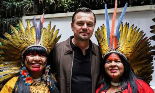 
				
					Em Cannes, DiCaprio encontra Guajajara em evento sobre causa indígena
				
				