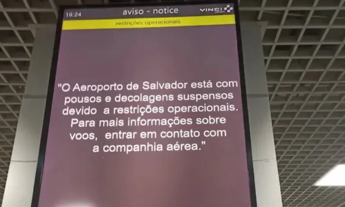 
				
					Aeroporto de Salvador retoma pousos e decolagens nesta quarta (7)
				
				