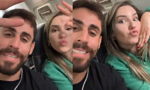 
				
					Amanda e Cara de Sapato viajam juntos e aumentam rumores de romance
				
				