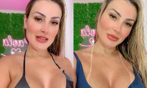 
				
					Andressa Urach se pronuncia após acusação de gravidez do filho: 'Maldade'
				
				