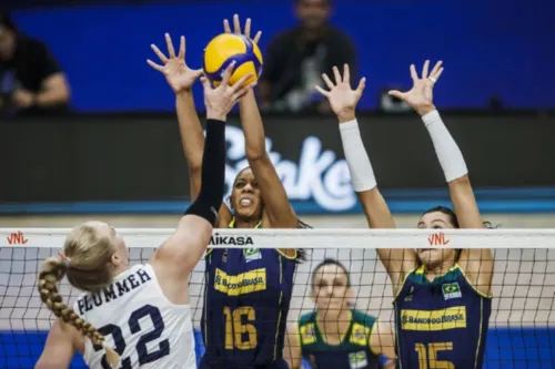 
				
					Brasil perde para os Estados Unidos na Liga Feminina de Vôlei
				
				