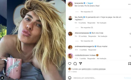 
				
					Carolina Dieckmann esbanja beleza em foto sugestiva na web
				
				