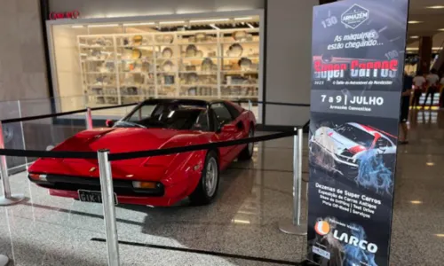 
				
					Mostra expõe Ferrari dos anos 80 e outros 'super carros' em Lauro
				
				