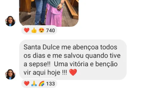 
				
					Preta Gil visita Santuário e agradece a Santa Dulce: 'Me salvou'
				
				