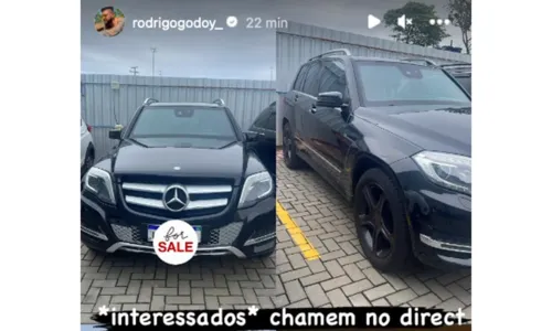 
				
					Rodrigo Godoy, ex de Preta Gil, vende carro avaliado em R$150 mil
				
				