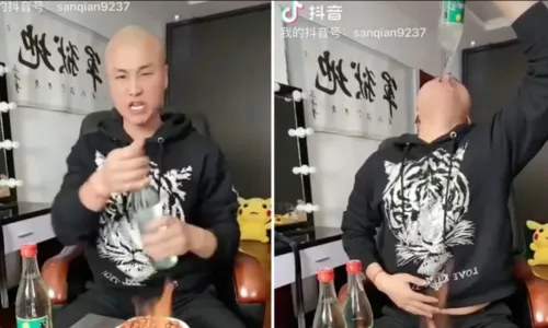 
				
					Streamer morre após ingerir vodca chinesa em live
				
				