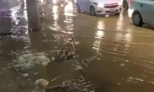 
				
					Tubulação estoura e alaga trecho do Dique do Tororó
				
				