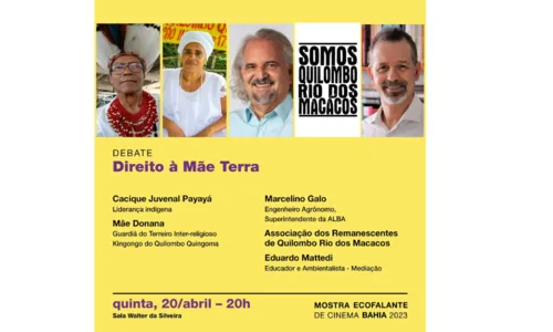 
				
					Evento promove debates sobre povos originários em Salvador
				
				