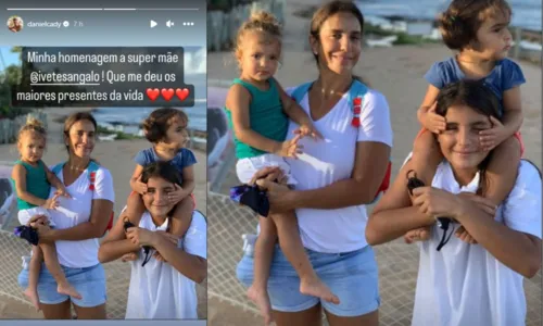 
				
					'Tudo que eu queria era você aqui', diz Ivete Sangalo sobre mãe
				
				