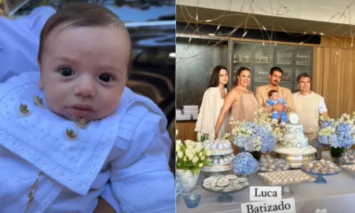 
				
					Filho de Claudia Raia é batizado e tem irmãos como padrinhos
				
				