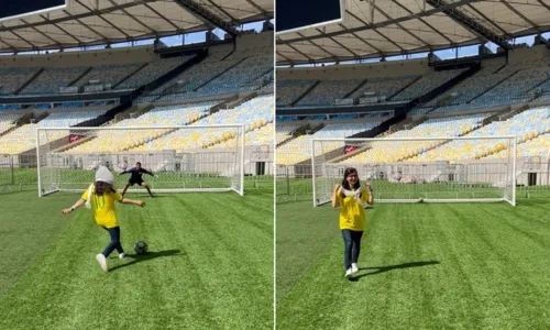 
				
					Malala faz passeio romântico com marido e marca golaço no Maracanã
				
				