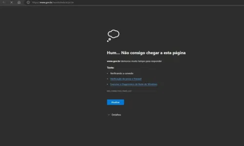 
				
					Site da Receita fica instável após grande volume de consultas
				
				