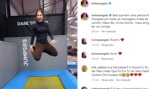 
				
					Ivete Sangalo agradece mensagens de aniversário: 'Cantora feliz'
				
				