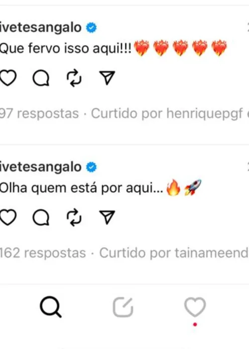 
				
					Léo Santana, Ivete, Xanddy e mais: saiba quais famosos estão no Threads
				
				