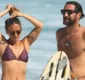 
                  Fernanda de Freitas e marido renovam bronze em praia do Rio de Janeiro