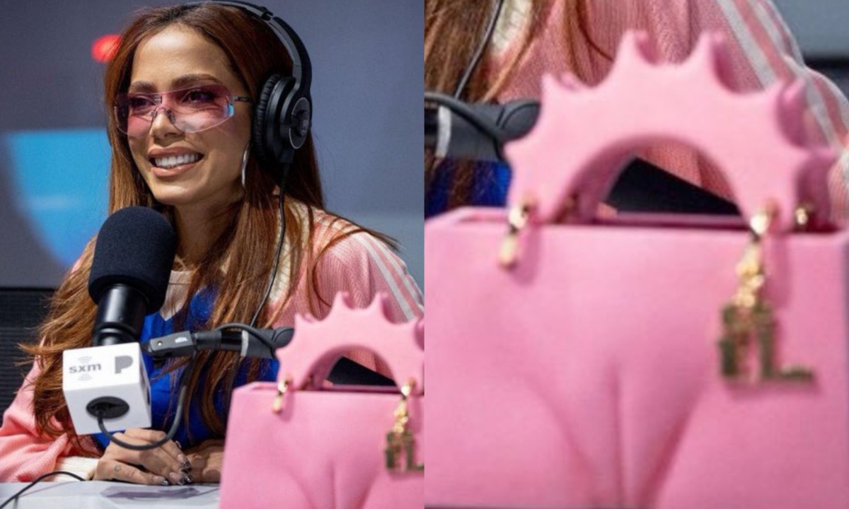 Anitta surge com bolsa em formato de vagina e chama atenção da web