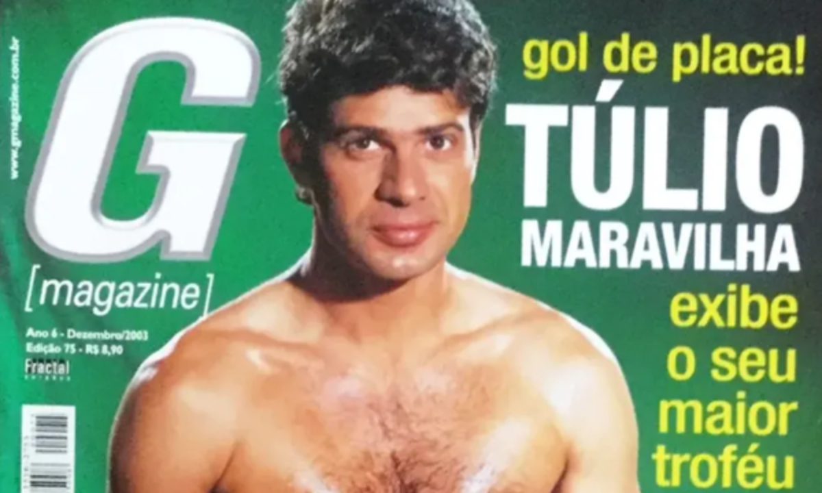 Túlio Maravilha relembra fotos pelado: 'Negócio não subia'