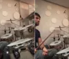Daniel Cady toca sucesso de Ivete Sangalo em bateria: 'Ensaiando'