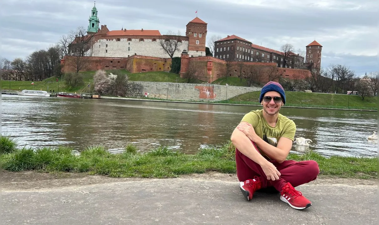 Castelo Real de Wawel e o Rio Vístula
