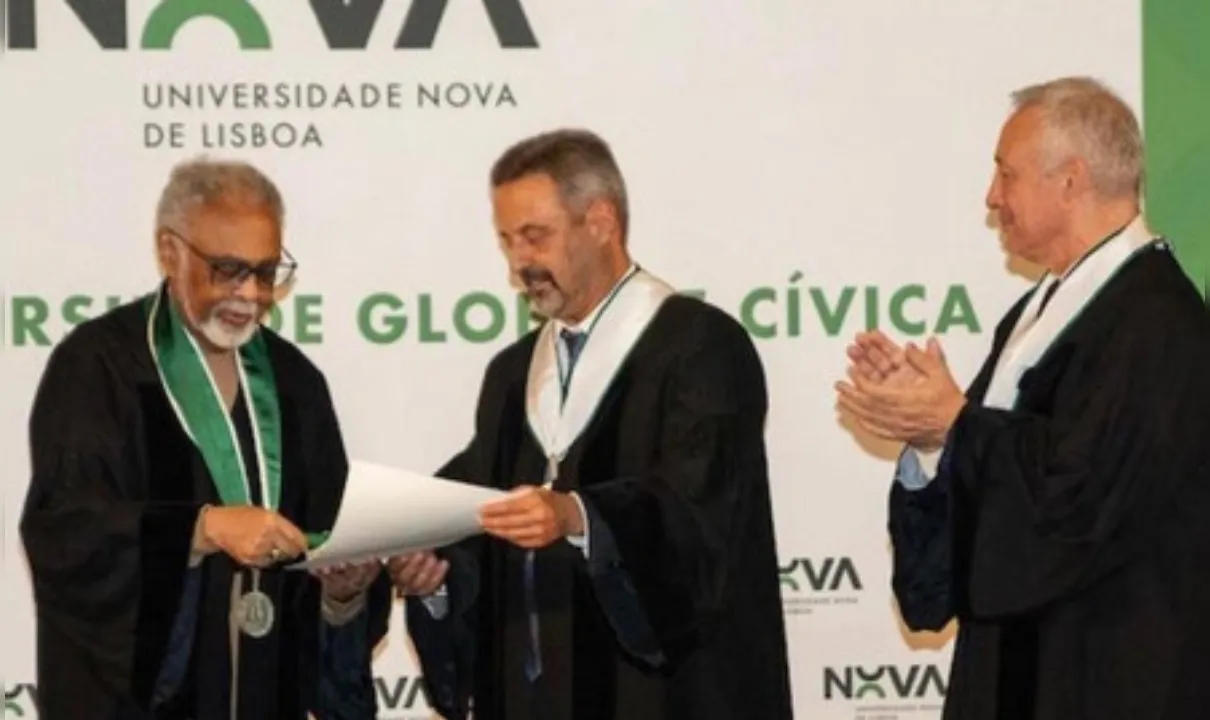 Gilberto Gil recebe título de doutor honoris causa em Portugal