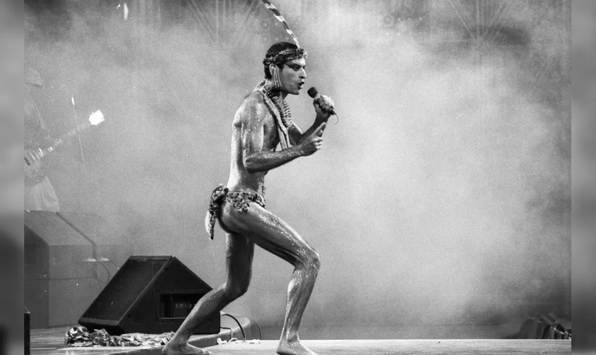 Ney em apresentação no Rock In Rio, em 1985