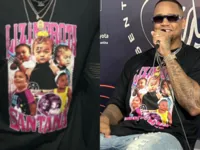 Léo Santana chama atenção ao usar camisa com estampa de Liz: 'Tendências surgem'