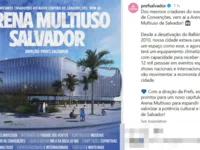 Prefeitura de Salvador anuncia construção de arena multiuso