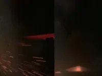 Turbina de avião pega fogo após colidir com ave e assusta passageiros