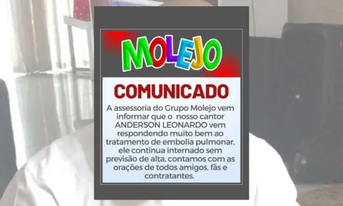 
				
					Anderson Leonardo, do Molejo, segue internado e sem previsão de alta
				
				