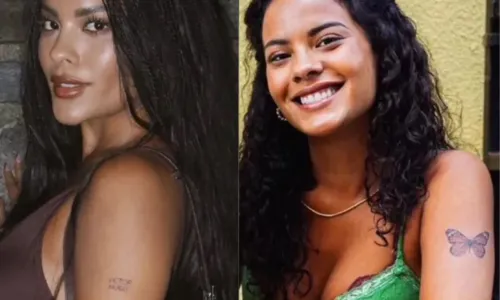 
				
					Bella Campos surge sem tatuagem para MC Cabelinho; veja foto
				
				