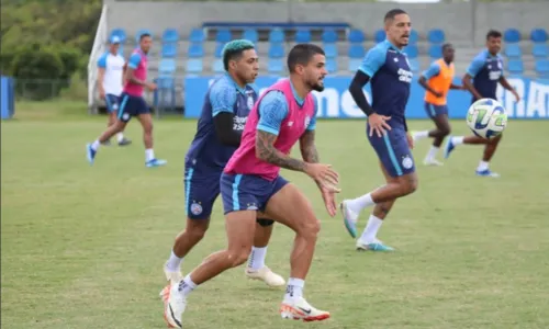 
				
					Brasileirão: Bahia intensifica treinos para duelo contra o Corinthians
				
				
