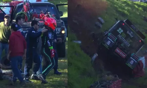 
				
					Caio Castro sofre acidente durante treino da Copa Truck; VÍDEO
				
				
