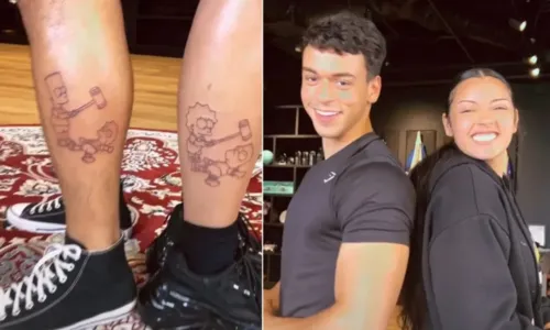 
				
					Carla Perez e Xanddy homenageiam filhos com tatuagem: 'Lembranças'
				
				