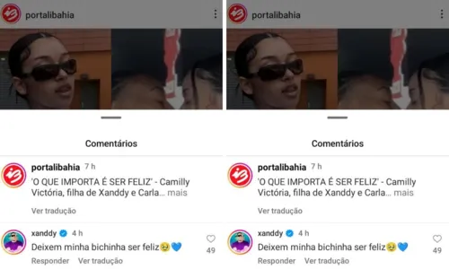 
				
					'Deixem minha bichinha ser feliz', diz Xanddy sobre sexualidade da filha
				
				