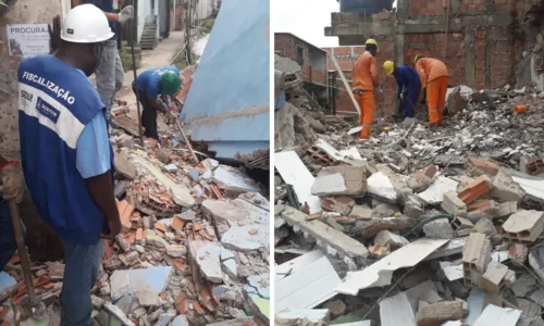 
				
					Escombros de prédio que desabou em Cosme de Farias começam a ser retirados
				
				