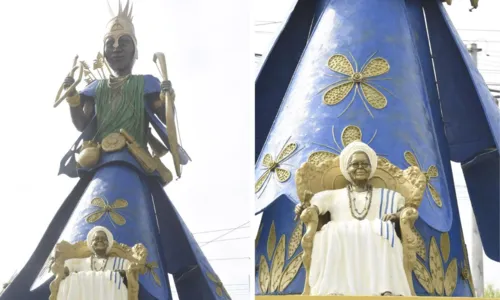 
				
					Estátua de Mãe Stella de Oxóssi é reinaugurada 8 meses após incêndio
				
				